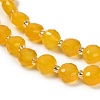 Natural Yellow Agate Beads Strands G-B153-A03-4