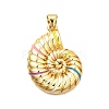 Brass Enamel Pendants X-KK-C087-27G-1