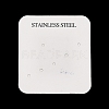Paper Display Card with Word Stainless Steel CDIS-L009-08-2