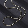 Brass Cardano Chains Necklaces for Women NJEW-D302-59G-3