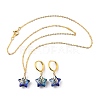 Electroplate Star Glass Jewelry Sets SJEW-JS01120-02-2