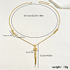 Gorgeous Stainless Steel Crystal Rhinestone Roman Numeral Circle Pendant Necklaces for Women QO9264-1