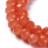 Baking Paint Imitation Jade Glass Bead Strands DGLA-A034-J6MM-A12-3