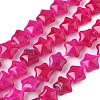 Dyed Natural Malaysia Jade Star Beads Strands G-Z080-A01-02-2