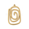 304 Stainless Steel Pendants STAS-G355-08B-G-1