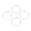 Ion Plating(IP) 316L Surgical Stainless Steel Hoop Earring Findings STAS-D164-01M-1