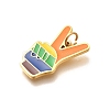 Pride 304 Stainless Steel Enamel Pendants STAS-B079-01G-11-2