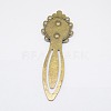 Tibetan Style Bookmark Cabochon Settings TIBE-S169-AB-NR-2