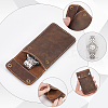 Portable Leather Single Watch Pouch Storage Bags ABAG-WH0032-45-4
