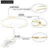 Adjustable 304 Stainless Steel Slider Necklaces NJEW-CJ0001-01G-2