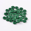 2-Hole Flat Round Resin Sewing Buttons for Costume Design BUTT-E119-24L-14-1