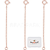 3Pcs 925 Sterling Silver Cable Chain Extender BJEW-BBC0003-32A-1