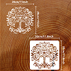 PET Hollow Out Drawing Painting Stencils DIY-WH0391-0383-2
