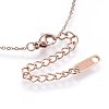 304 Stainless Steel Pendant Necklaces NJEW-G318-01-4