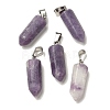 Natural Lepidolite Pendants G-Z067-07P-15-2