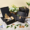 8Pcs Square Folding Kraft Paper Mailer Boxes CON-CP0001-018B-4