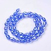 Electroplate Glass Beads Strands EGLA-D015-15x10mm-12A-3