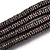 Electroplate Non-magnetic Synthetic Hematite Beads Strands G-N0321-07B-1