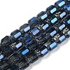 Electroplate Glass Beads Strands GLAA-G112-07E-1