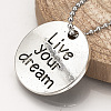 Tibetan Style Alloy Pendants X-TIBEP-Q078-18AS-NR-6