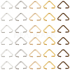 SUNNYCLUE 600Pcs 5 Colors Iron Triangle Rings IFIN-SC0001-55-1