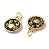 Ion Plating(IP) 304 Stainless Steel Enamel Pendants STAS-A080-43G-09-2