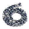Electroplate Natural Fire Crackle Agate Beads Strands G-G0006-A01-03-3