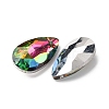 Faceted Teardrop Glass Pendants GLAA-O008-B19-3