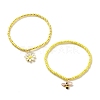 2Pcs Glass Seed Beaded Stretch Bracelets Set BJEW-JB08088-04-4