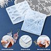 DIY Butterfly Pendant Silicone Molds for DIY Earring Making DIY-YW0009-84-3