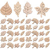 Unfinished Wooden Leaf Sheet Sets PW-WG3C577-01-1