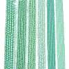 Electroplate Opaque Solid Color Glass Beads Strands EGLA-A044-P1mm-L14-2