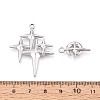 10Pcs 304 Stainless Steel Pendants STAS-T075-19P-3