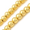 Electroplate Glass Beads Strands EGLA-F166-01B-2