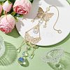 Iron Butterfly Hanging Ornaments HJEW-TA00171-2