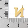 Ion Plating(IP) 304 Stainless Steel Micro Pave Cubic Zirconia Pendants STAS-Z107-03G-13-3