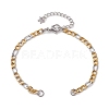 304 Stainless Steel Figaro Chain Bracelet Makings AJEW-JB01284-2