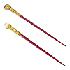 DICOSMETIC 2Pcs 2 Styles Natural Garnet & Quartz Crystal Magic Wand DJEW-DC0001-10C-1