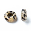 Natural Dalmatian Jasper European Beads G-G740-12x6mm-28-2