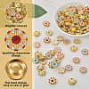 Cheriswelry 260Pcs 13 Style CCB Plastic with Rhinestones Cabochons FIND-CW0001-10-5