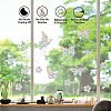 PET Window Stickers Brick Pattern Stickers DIY-WH0319-37-7