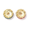 Grade A Brass Rhinestone Spacer Beads RSB160NFG-3