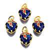 Alloy Enamel Charms ENAM-N056-038C-2