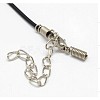 Black Rubber Necklace Cord Making RCOR-D002-B-3