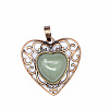 Retro Hollow Natural Aventurine Pendants PW-WGAB5DC-15-1