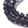 Electroplate Transparent Glass Beads Strands EGLA-A035-T4mm-L15-3