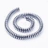 Electroplate Non-Magnetic Synthetic Hematite Beads Strands G-F510-03P-2