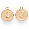 Golden Plated Alloy Enamel Charms ENAM-S118-06J-1