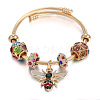 European Style Bees 201 Stainless Steel Charms Bangles LS-DW3223-2