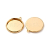 Brass Pendant Cabochon Settings KK-F898-20D-G-2